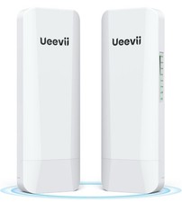 Ueevii 5.8GHz Dual 100Mbps Wireless  WiFi Bridge, 2KM For Extended Network picture
