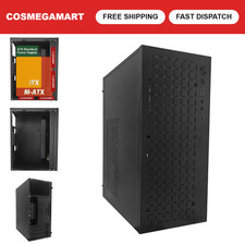 Micro ATX PC Case - Compact Black Computer Tower, Gaming & DIY Build Friendly picture