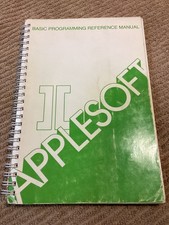 Applesoft II Basic Programming Reference Manual 1981 Foldout is separated picture