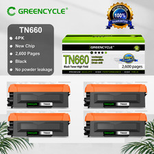 4PK TN660 Toner Cartridge for Brother DCP-L2500D L2520DW HL-L2320D L2360DW TN630 picture