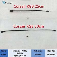 NEW For Corsair RGB to Standard ARGB 3-Pin 5V 25cm 50cm Adapter Connector picture