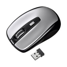 Sanwa Supply Ultra-Small Receiver Wireless Optical Mouse Silver MA-NANOH8SNEW picture