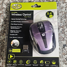 Gear Head 2.4GHz Wireless Optical Nano Mouse 1600 DPI 3-Button Purple picture