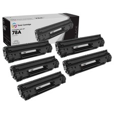 5PK LD Compatible Replacement for CE278A Fits HP 78A Black Toner Cartridges picture