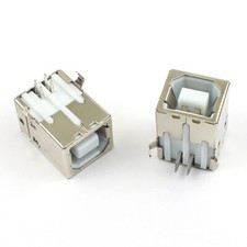 20Pcs USB 2.0 Female B Type 4 Pin Right Angle PCB Connector For Printer Port picture