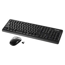 Buffalo BUFFALO Wireless Full Keyboard and Quiet Mouse Set High Durability Long picture