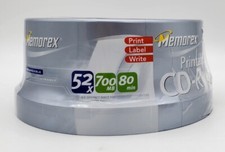 MEMOREX 52X / 700MB / 80 Min  - CD-R Recordable 30 Pack - New Sealed picture