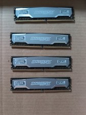 Untested 4x8GB (32GB Total) DDR4 Crucial Ballistic Sport 2400 MHz RAM Memory... picture