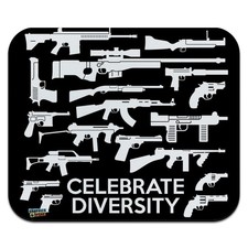 Guns Weapons Rifles Celebrate Diversity 7.8L x 9.3W inches, multi-colored  picture