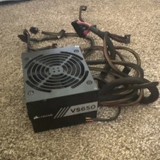 Corsair VS650 ATX Power Supply 650W, 24 Pin, PCIe, SATA, 1 Fan, Noise Filtering picture
