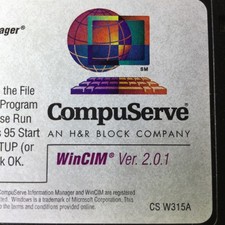 CompuServe WinCIM Version 2.0.1 Vintage PC Software 2 Floppy 3.5