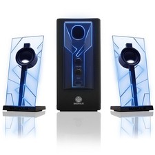 BassPULSE 2.1 Stereo Sound System w/ Powered Subwoofer for Home Theater & More picture