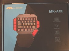 MAGEGEE MK-AXE Wired One-Handed Gaming Keypad LED Backlit QWERTY Black/Red picture