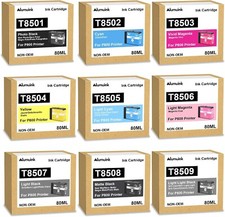 T850 9 Pack Ink Cartridge for Epson SureColor P800 T8501 T8509 Printers 80ML picture