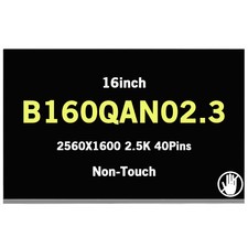 B160QAN02.3 16inch 2560X1600 2.5K LCD Screen Display 40Pins 240Hz AUO84A7 picture