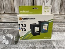 Office Max Ink Jet Cartridges # 75 Color Replaces HP 1 Cartridge Only Unopened picture