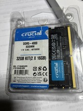Crucial DDR5 4800 32GB Pair unopened Pack Gaming RAM-will Ship For Free picture