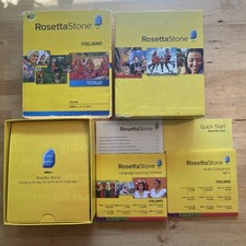 Rosetta Stone ITALIAN v4 Totale Level 1 2 3 4 5 Learning Language SET Complete picture