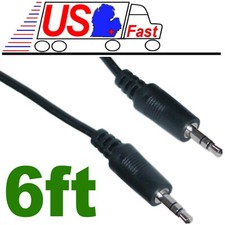 6ft 3.5mm Stereo Male~M Audio/Headphone/IPOD/MP3/AUX patch 1/8