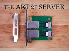 Mini SAS SFF-8088 To Internal SAS SFF-8087 Dual Port Adapter PCI bracket picture