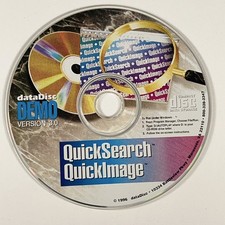 Vintage 1996 dataDisc QuickSearch QuickImage Demo Version 3.0 PC CD-ROM Windows picture