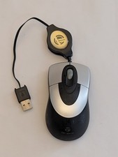 Targus Retractable Travel Mouse Model AMU02US- Silver/Black - USB Optical picture