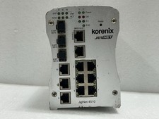 KORENIX JETNET 4510 INDUSTRIAL ETHERNET SWITCH 10 PORT MOUNTING: DIN RAIL picture