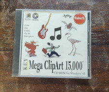 Soft Key Mega Clip Art 15,000 PC Software CD Rom for Windows 95 picture