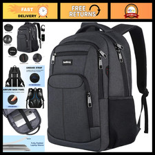 Stylish Laptop Backpack for Men & Teens, USB Charging, Fits 15.6