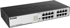 D-Link DGS-1016D 16-Port Gigabit Unmanaged Metal Desktop or Rackmount Switch picture