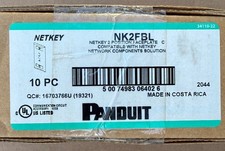 Panduit NK2FBL NetKey 2 Position Faceplate C  (New box 10pc) picture