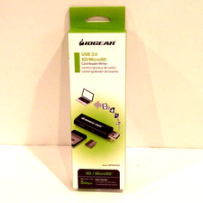 IOGEAR SuperSpeed USB 3.0 SD/Micro SD Card Reader Writer GFR304SD 5Gbps Data New picture