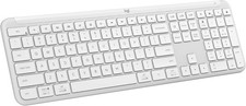 Logitech K950 Signature Slim Wireless Bluetooth Keyboard - Sleek Design - White picture