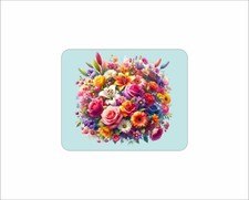 Floral Flower Mouse Pad Bouquet Bunches Watercolor Colorful A Girls Best Choice picture