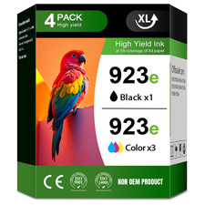 923XL 923e Ink Cartridges Combo 4-Pack for OfficeJet Pro 8120 8130 with Chip picture