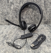 🔥Works Great🔥 Logitech H570e USB Stereo Headset - Black (Model 981-000574) picture