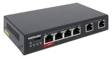 Intellinet 6-Port Extend Mode PoE Switch 65W 4 PoE Ports 2 FE Uplinks picture