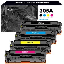 4PK Toner Compatible With HP 305A CE410A Set Laserjet Pro 400 M451dn MFP M475dn picture