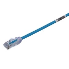 LOT of 100, Panduit UTP28X10BU 28 AWG Copper Cat 6A UTP Patch Cord Blue, 10 Feet picture