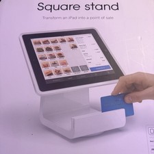 SQUARE STAND Point of Sale POS for iPad 2 (3rd) 30 pin connector W/ Card Reader picture