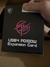 2024 MSI USB4 PD100W Expansion Card Dual USB 4.0 Supports PCIe 4.0 x4 port picture