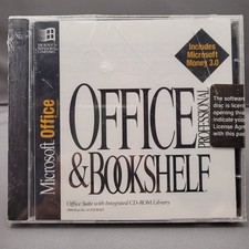 Office Professional & Bookshelf by Microsoft (CD-ROM, 1994) *SEALED* picture