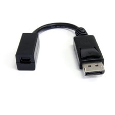 Startech IT DP2MDPMF6IN 6in DP to Mini DP Adapter M-F Black picture