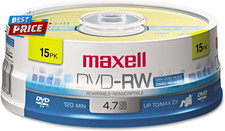 Dvd-Rw Rewritable Disc, 4.7 Gb, 2X, Spindle, Gold, 15/Pack picture