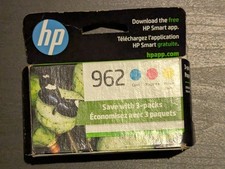 NEW Genuine 3-PACK HP 962 Tri-Color Ink Cartridge Cyan Magenta Yellow picture