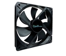 APEVIA AF212S-BK 120Mm 4Pin Molex & 3Pin Motherboard Silent Black Case Fan  1 PC picture