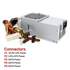 NEW 250W Power Supply Fits Dell Inspiron 537s 540s 545s 546s 560s 570s 580s 620s picture