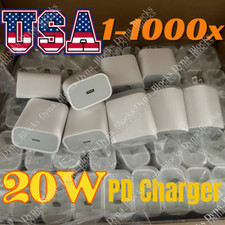 1-1000 Lot For iPhone iPad 20W USB C Type C Power Adapter Fast Charger Block picture