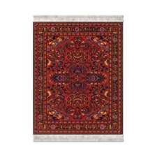 FiberLok Mouse Rug Scarlet Lilihan Armenian Persian Inspired 7
