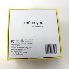 mütesync Mute Button USB-C Desktop Microphone Mute Control for Windows/Mac White picture
